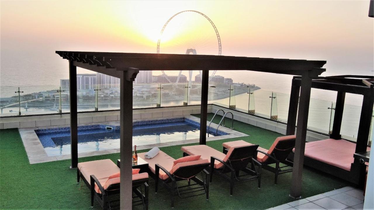 Jbr Penthouse With Terrace Pool Apartment Dubai Ngoại thất bức ảnh